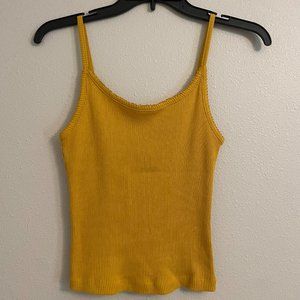 'Wild Fable' Yellow Ribbed Tank Top